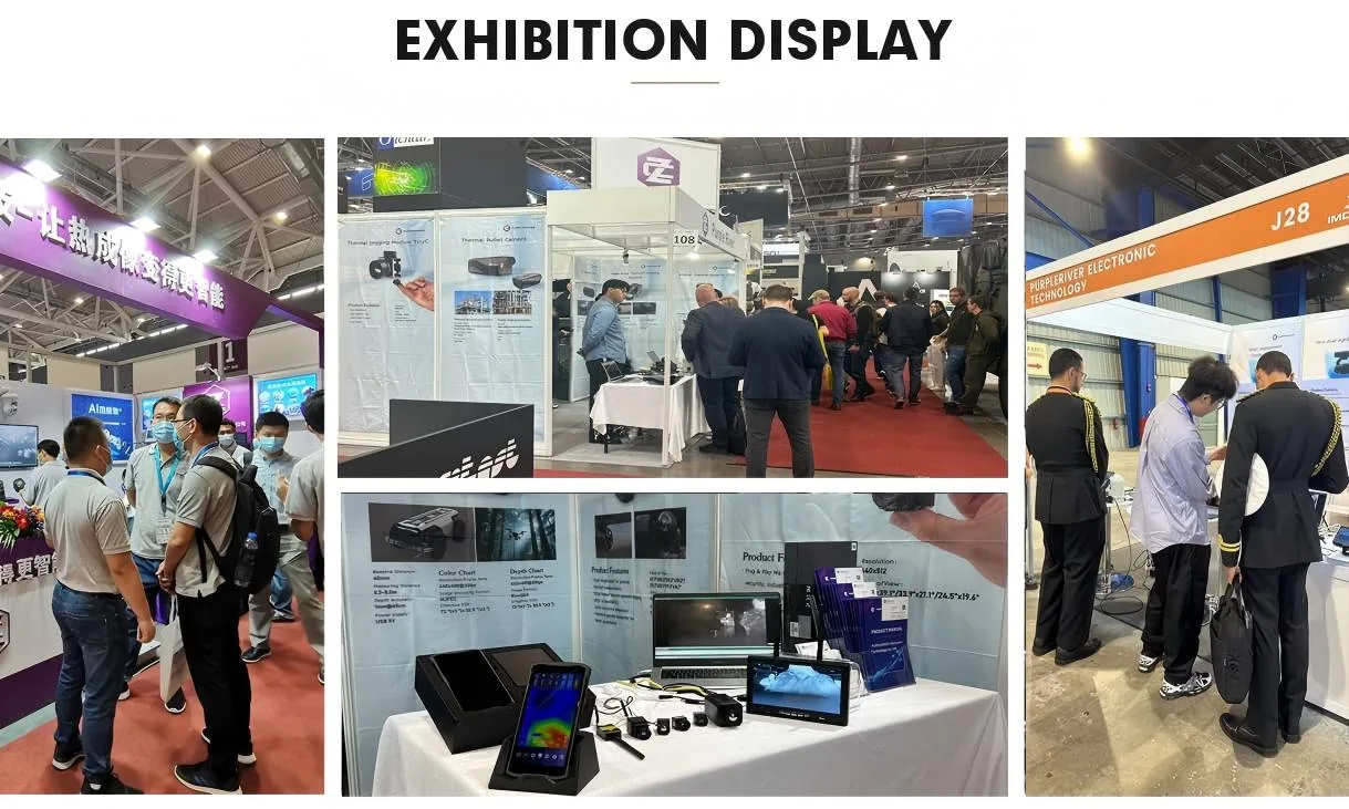 Purpleriver exhibition display for Drone LiDAR and thermal imaging products