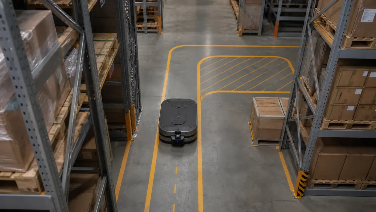 AGV and AMR platform evaluating LiDAR depth input for navigation