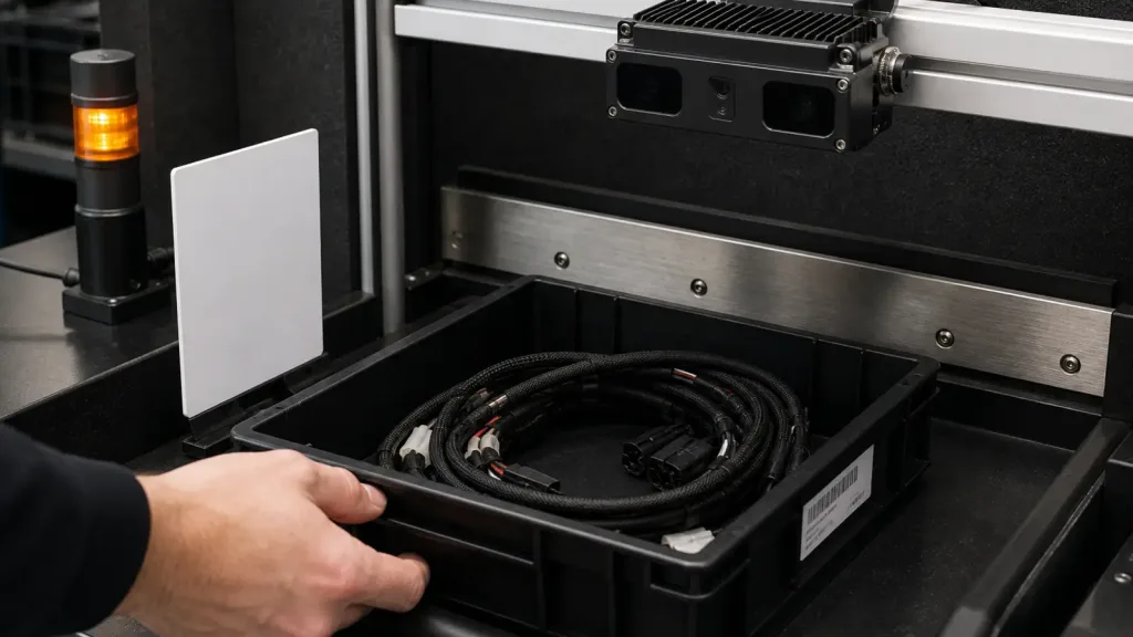 High sensitivity 3D depth sensor: how to validate dark totes, matte plastics, and low-contrast edges in a real workcell