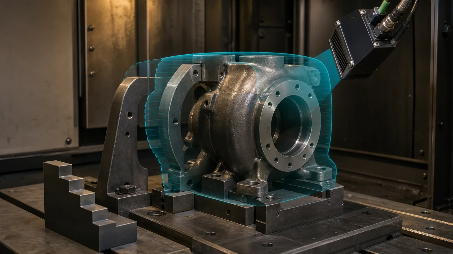Industrial equipment evaluating solid-state LiDAR for depth and distance inspection